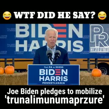 WTH did Biden just say? 'trunalimunumaprzure