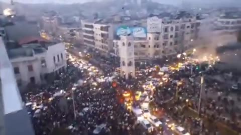 Syrians Celebrate The Overthrow of Bashar al-Assad in Damascus