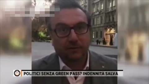 Politici senza Green Pass?Indennità Salva