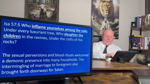 The sacrifice of God's creation calls up demonic darkness