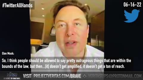 Project Veritas LEAKS #TwitterAllHands with Elon Musk.