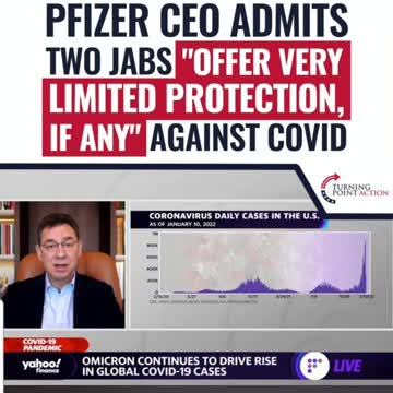 Pfizer ceo says 2 shots won't help against omnicron