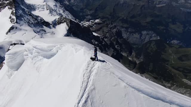 A person on top of Kashmir hill