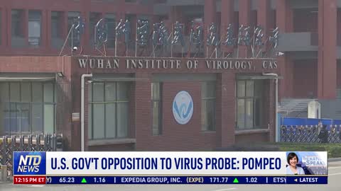 Pompeo: Opposition to Virus Probe in US Government