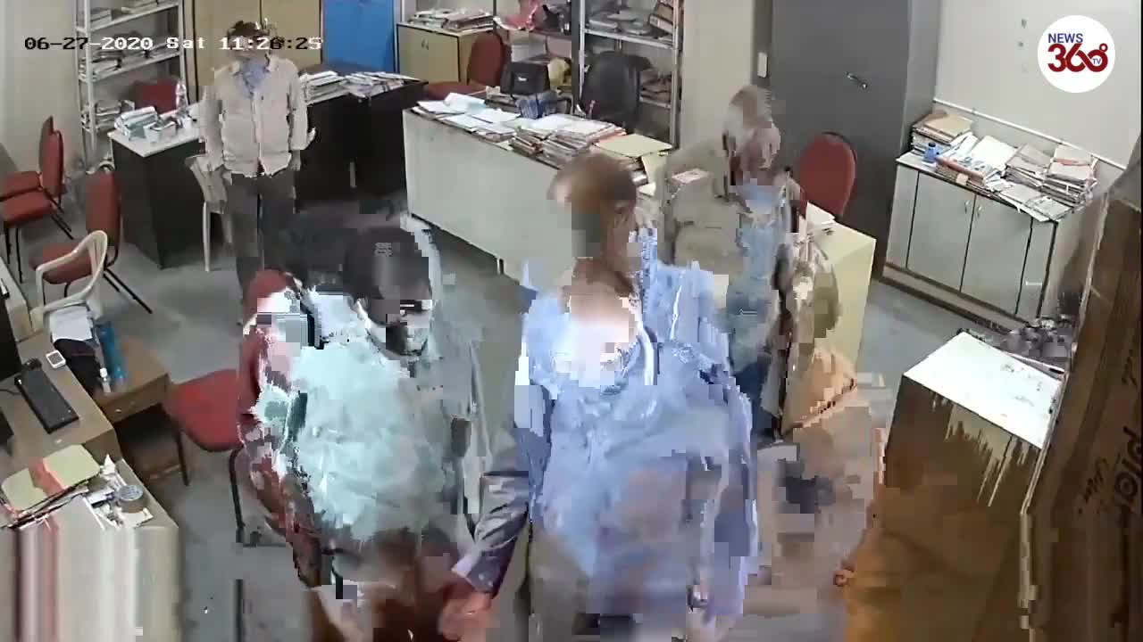 Shocking CCTV Footage : AP Tourism Official Attacks Woman Colleague; Arrested - News 360 Tv