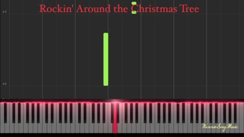 Piano tutorial for rocking around the Christmas tree