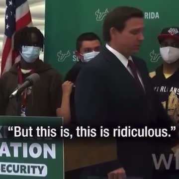 FL Governor Ron DeSantis says enough is enough, mask don’t work