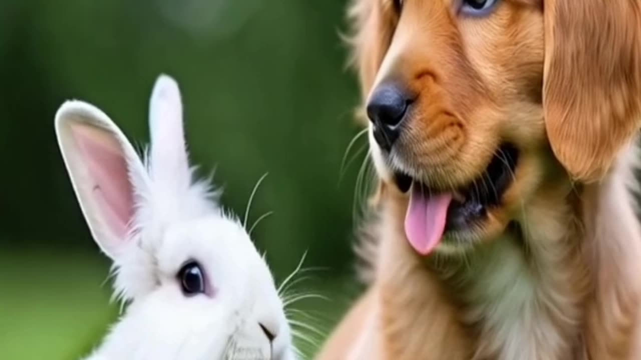 Cute 🐰 🐕