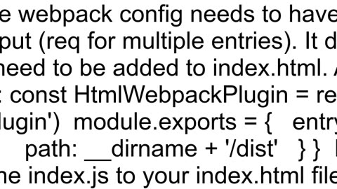htmlwebpackplugin Entrypoint undefined indexhtml