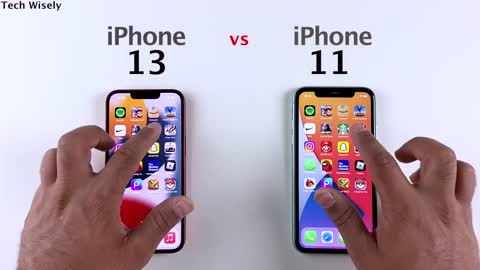 Iphon 13 vs iphon 11 test de rapidité