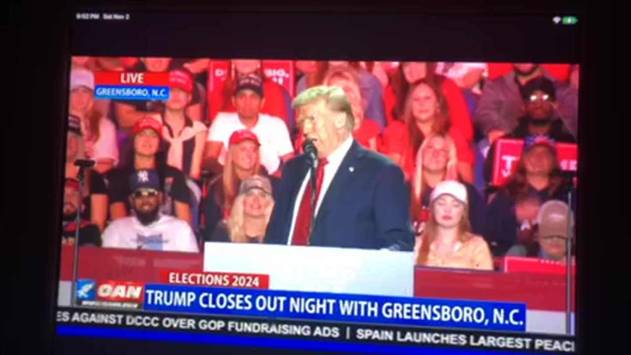 🦅 OAN rally Greensboro NC president Donald j trump loves that illegal immigration’s chart