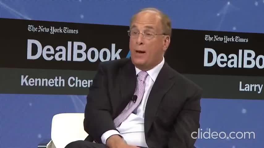 LARRY FINK "BLACKROCK" : WE ARE ASKING COMPANIES, YOU HAVE TO FORCE BEHAVIORS