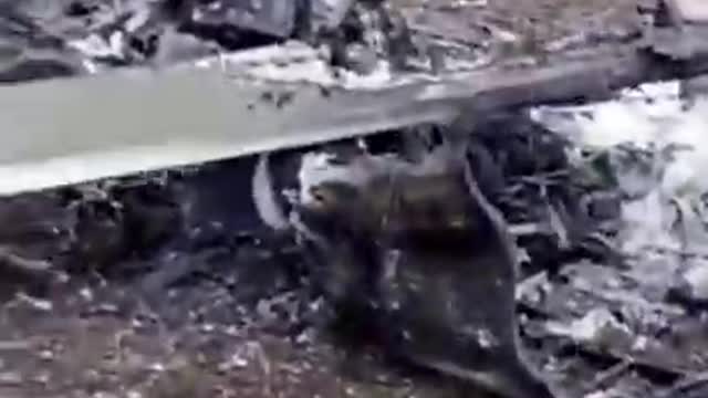 Russian helicopter shot down by Ukrainian missiles |