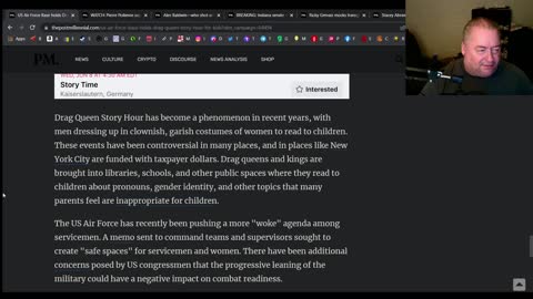 US air force base will a drag queen story hour for children