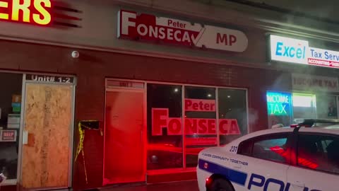 Fire at Mississauga constituency office deemed targeted