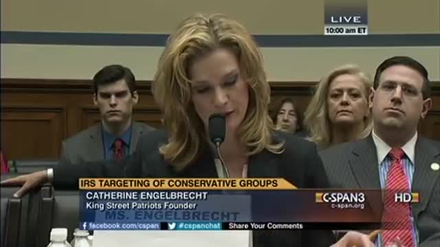 Catherine Engelbrecht's Testimony at House of Rep Hearing on IRS Targeting - Feb 6, 2014