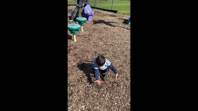 Two years old skills at the park.