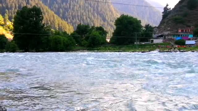 An evening by a river side