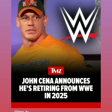 John Cena announced his retirement from wwe 7/11/24