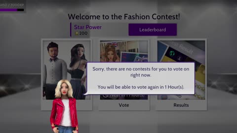 Avakin Life - Fashion Contest "No vote available" attention