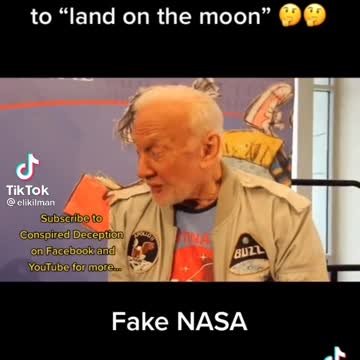 Buzz Aldrin admits, "We Never Went To The Moon"- Fake moon landing NASA