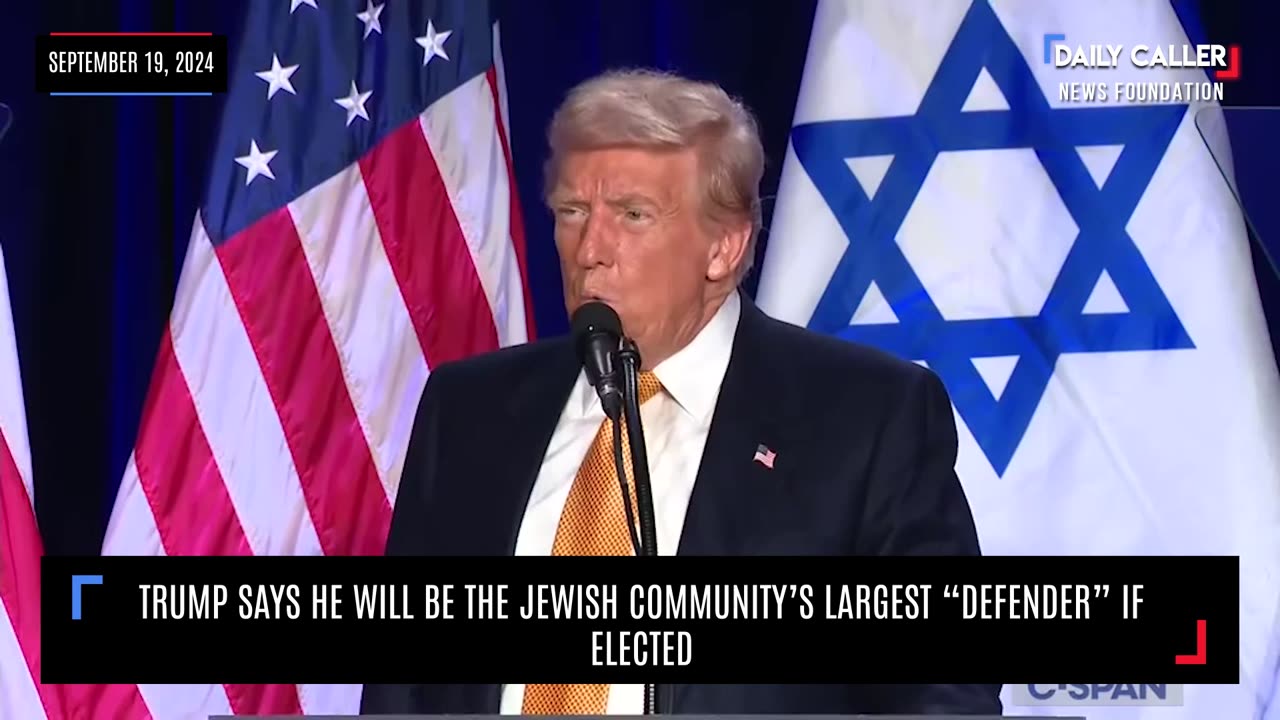 Trump Says He Will Be The Jewish Community's Largest "Defender" If Elected