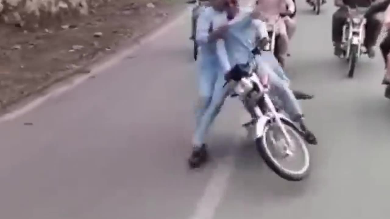 funny one wheeling fall