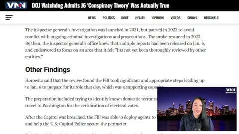 DOJ Watchdog admits this J6 ‘conspiracy theory’ was actually true.