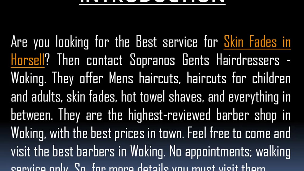 Best service for Skin Fades in Horsell