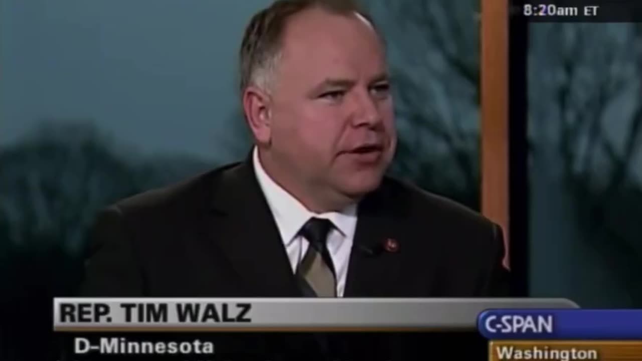 Here is Tim Walz on CSPAN back in 2007 on his military service: