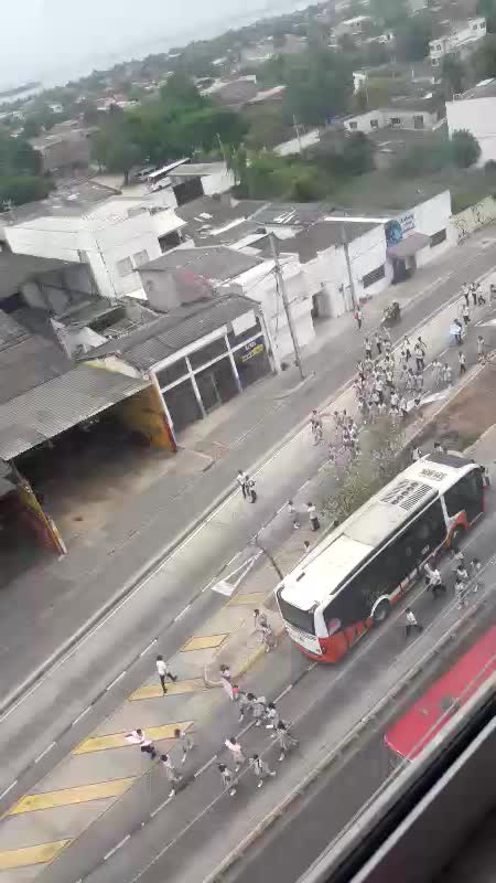 Protesta de estudiantes en Cartagena