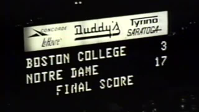 1975 Boston College vs Notre Dame