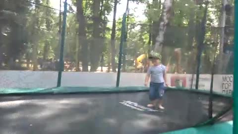 First trampoline