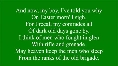 Boys Of The Old Brigade - Irish Rebel Song🇮🇪