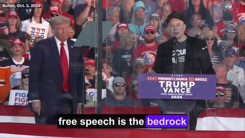 Elon Musk Goes FULL MAGA During Trump's 2nd Rally In Butler, PA (VIDEO)