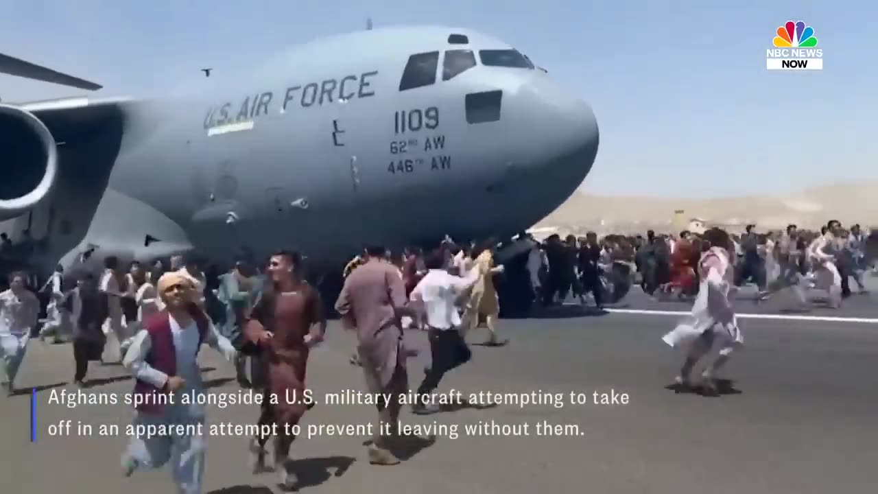 Running seen of Americans Army from Afghanistan