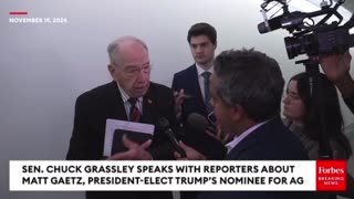 Grassley says Matt Gaetz hearing would be faster if there was more transparency