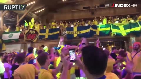 Švedski navijači prije utakmice