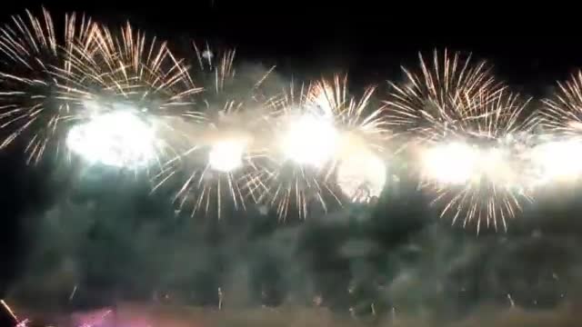 International fireworks festival started in Moscow