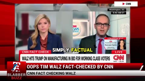 Oops Tim Walz Fact-Checked By CNN