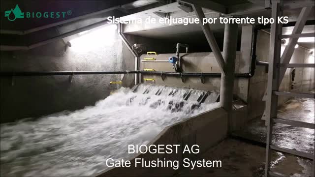 Sistema de enjuague por torrente tipo KS de BIOGEST