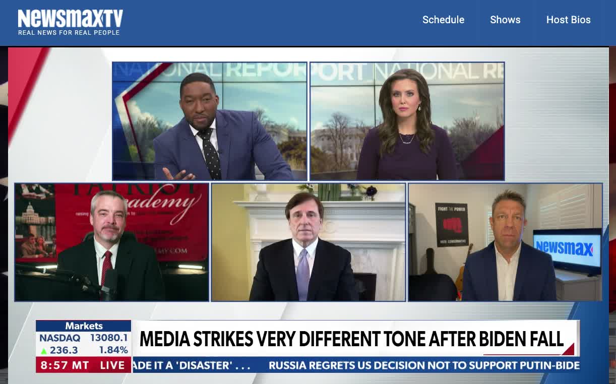 Rick Green on Newsmax TV discussing Biden's health.