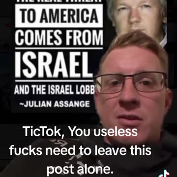 The real threat to America comes from ISRAEL - Julian Assange