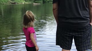 The River with Pop and our Girl