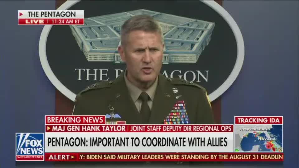 Major General Hank Taylor discusses information about Americans shared with the Taliban.