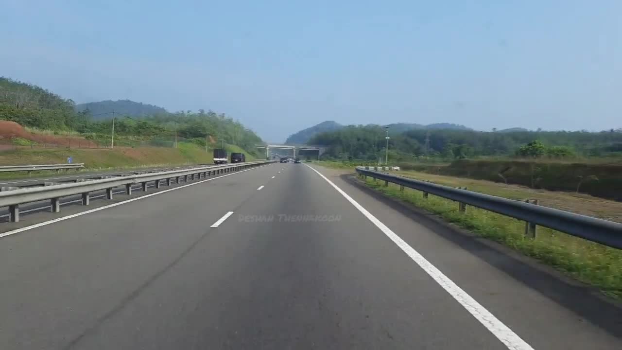 Highway Driving back view