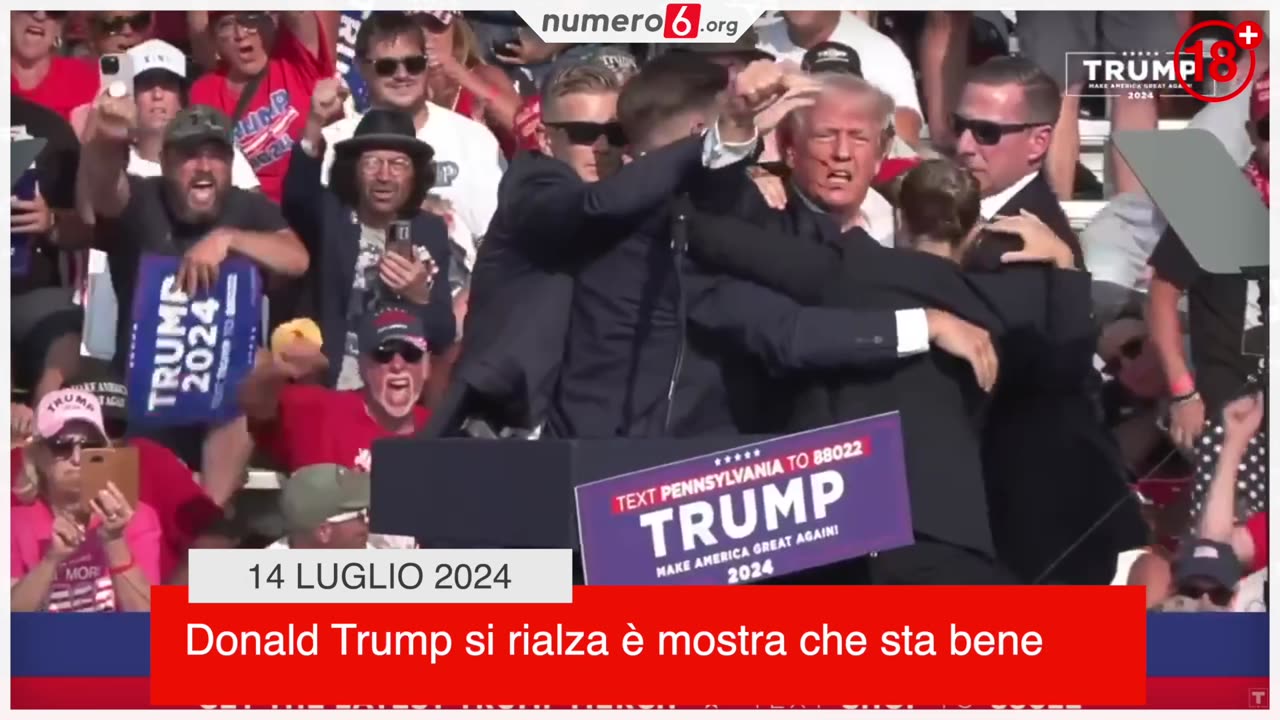 Tentato omicidio Donald Trump - la video sequenza