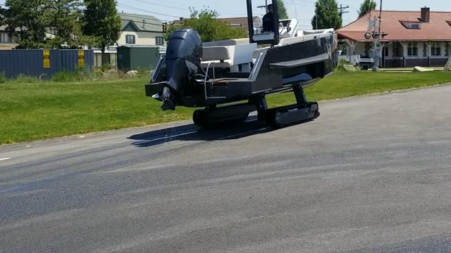 Boat Drives on Land