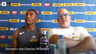 Damian Willemse on 50th cap for the Stormers.