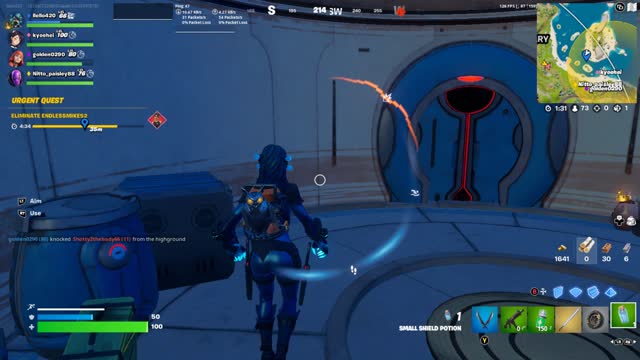 Fortnite: Trying out the Lightsaber.